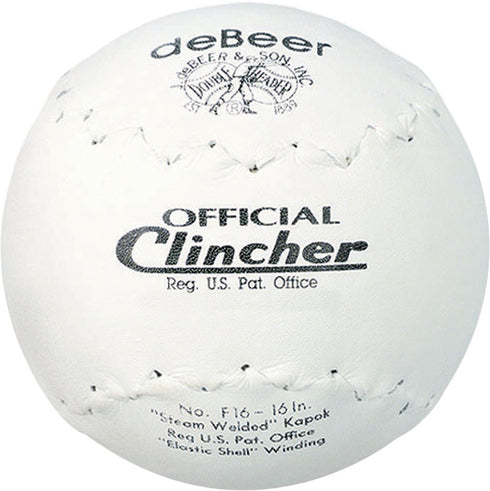 Rawlings deBEER 16in White Clincher Softball || SINGLE