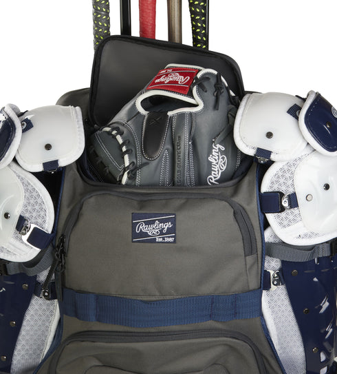 Rawlings Wheeled Catcher's Backpack || R1801