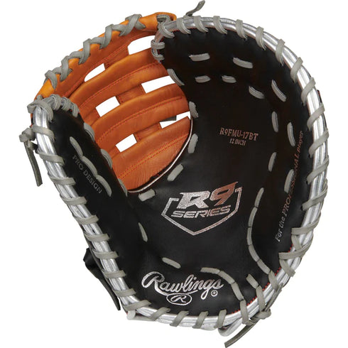 Rawlings R9 Contour 12in First Base Glove || R9FMU-17BT