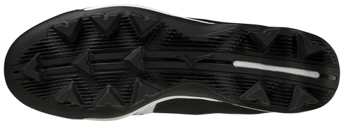 Mizuno LightRevo Junior TPU Moulded Cleats - Black/White (Lace Up)