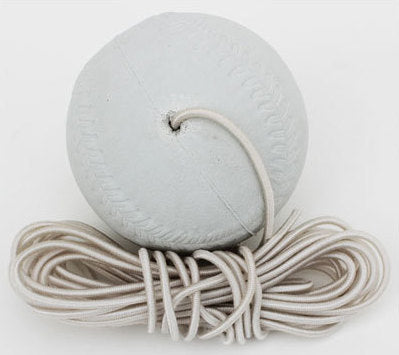 X-Plate Rubber Baseball on Elastic Return Cord