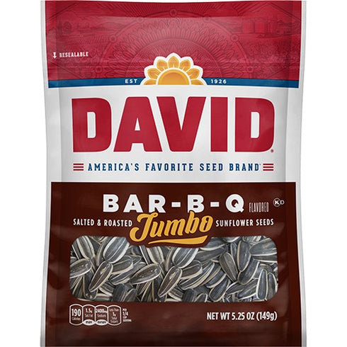 David Flavoured Sunflower Seeds BAR-B-Q - 5.25oz