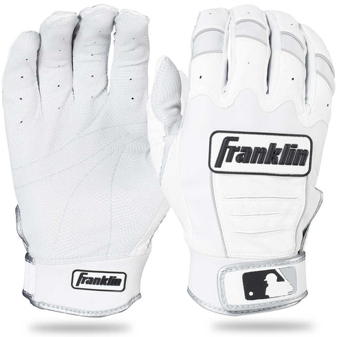 Franklin CFX Pro Youth Batting Gloves - White/Pearl