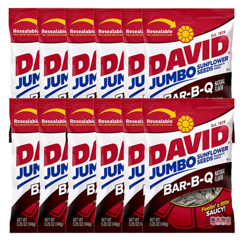 David Flavoured Sunflower Seeds Bar-B-Q - Box of 12