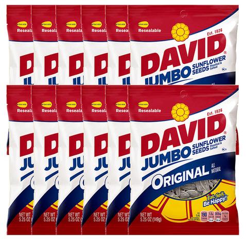 David Flavoured Sunflower Seeds Original - Box of 12