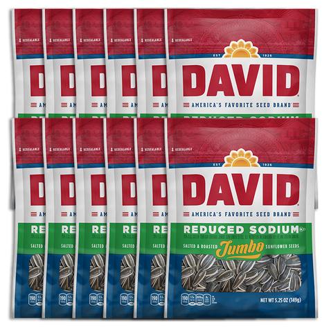 David Sunflower Seeds Original - Reduced Sodium - Box of 12
