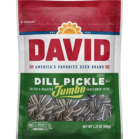 David Flavoured Sunflower Seeds Dill Pickle - 5.25oz