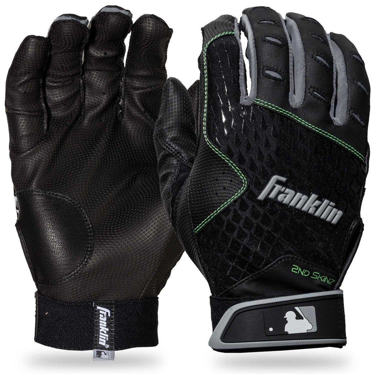 Gants De Battage Franklin Fast Pitch 2nd Skinz - Noir Et Rose - Taille S Femme - Neufs