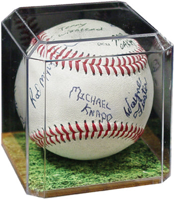 Pioneer Baseball Display Holder w/Grass Insert