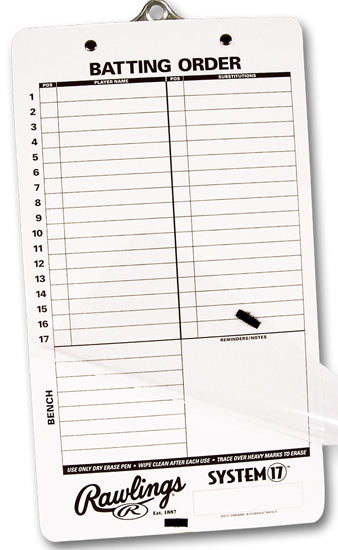 Rawlings Coaches Clip Board