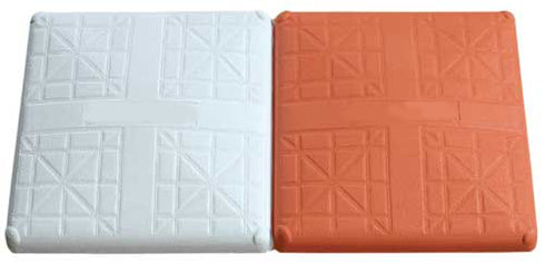 X-Plate Orange Base- Removable Rubber Stem
