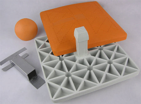 X-Plate Orange Base- Removable Rubber Stem