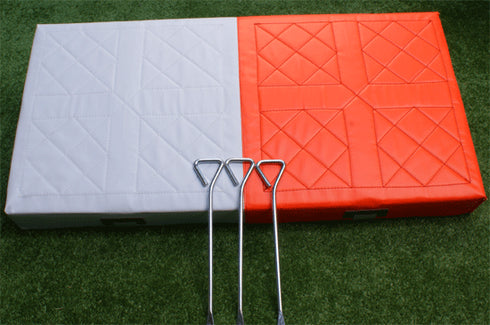 X-Plate FOAM White and Orange Safety Base 30in x 15in x 3in