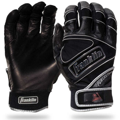 Franklin Powerstrap Chrome Adult Batting Gloves