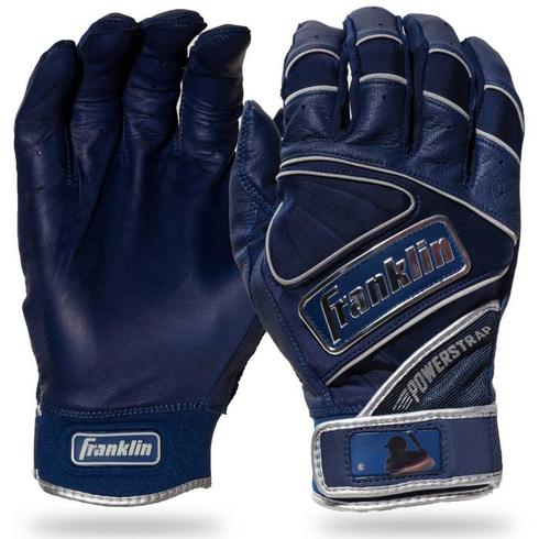 Franklin Powerstrap Chrome Adult Batting Gloves