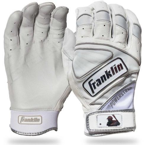 Franklin Powerstrap Chrome Adult Batting Gloves