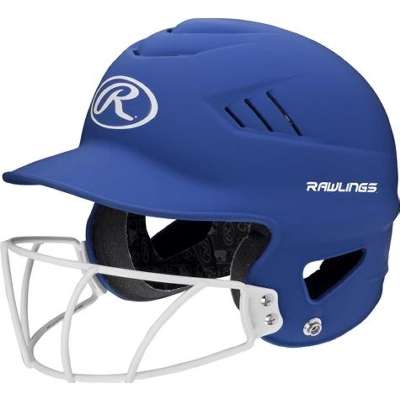 Rawlings Cool Flo Matte Highlighter Batting Helmet with Face Guard