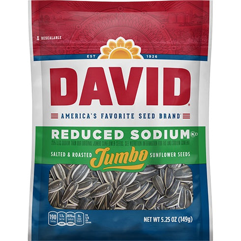 David Sunflower Seeds Original - Reduced Sodium - 5.25oz