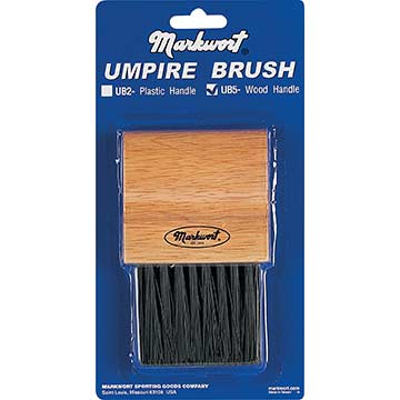 Umpire Brush Wooden Handle with Plastic Brush Fiber