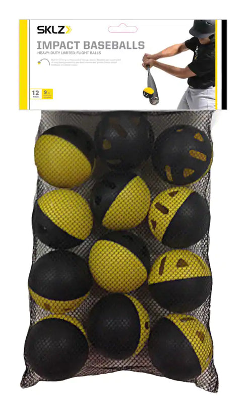 SKLZ Baseball Impact Practice Balls - Pack of 12