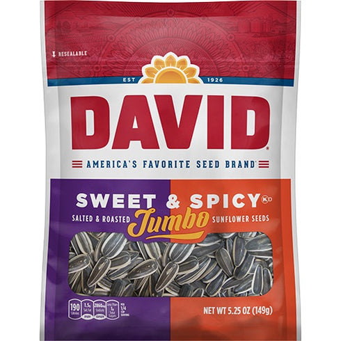 David Flavoured Sunflower Seeds Sweet & Spicy - 5.25oz