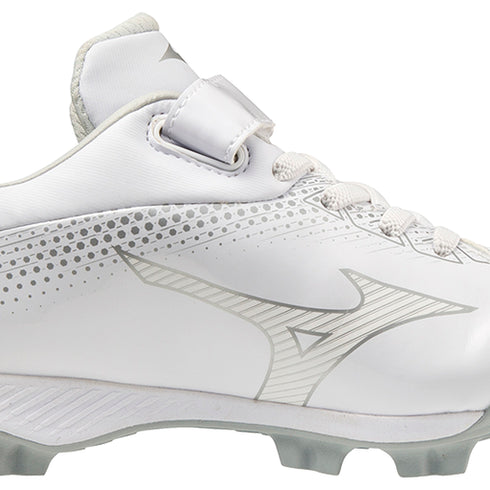 Mizuno LightRevo Junior TPU Moulded Cleats - White/White