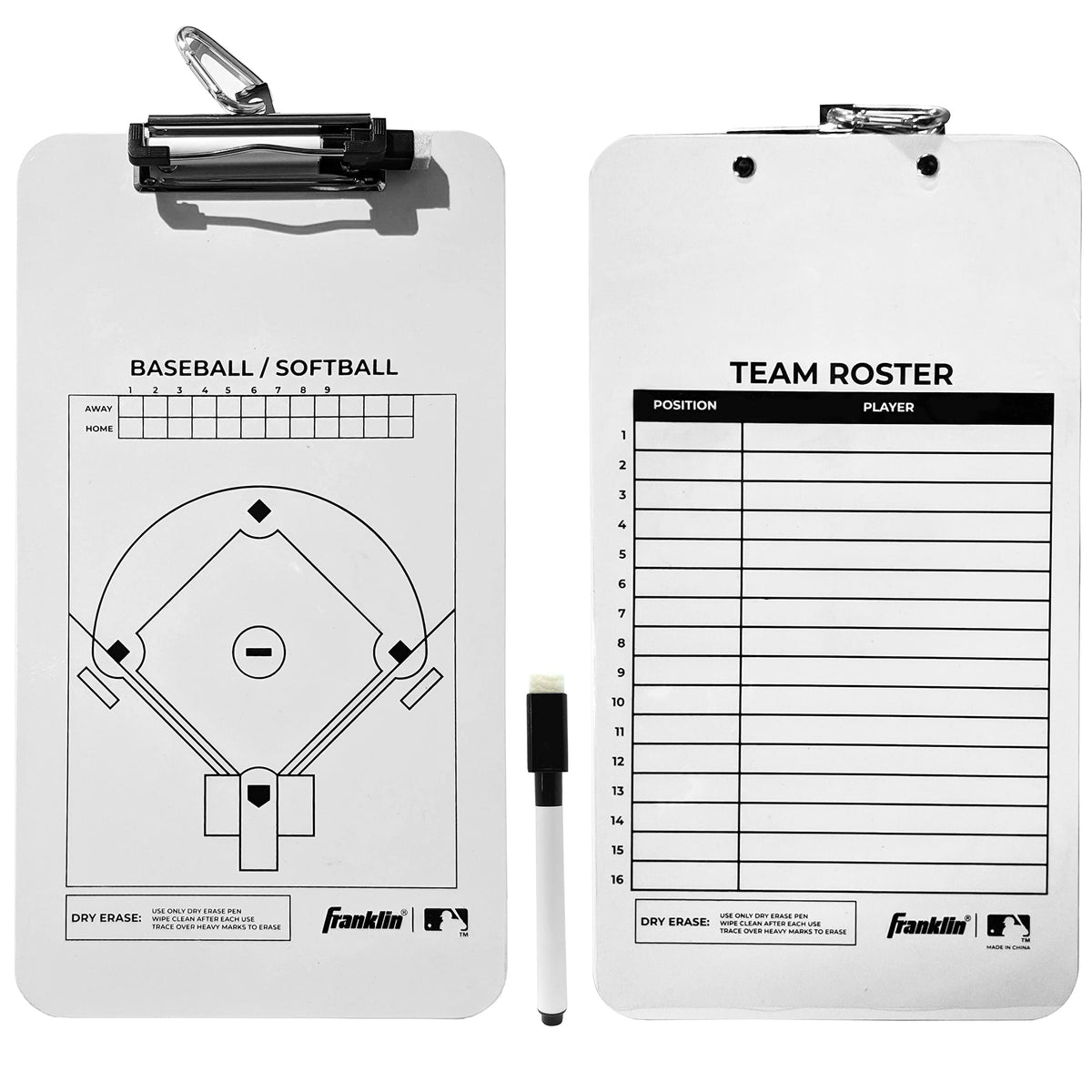Franklin MLB Coaches Lineup Board Ausport SuperStore