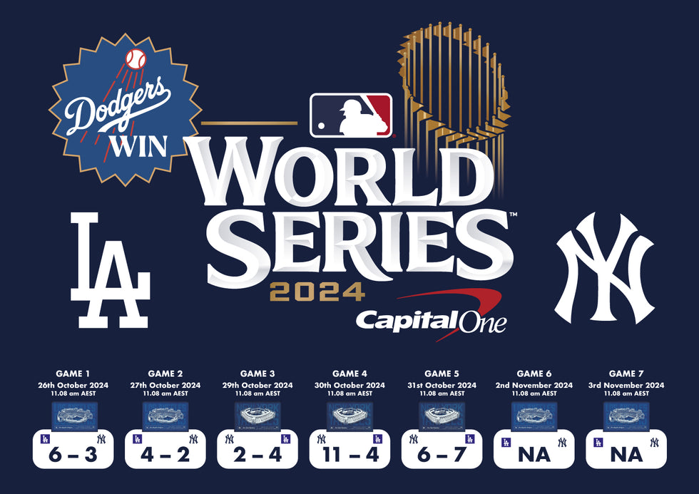 2024 World Series Dodgers Poster Ausport SuperStore