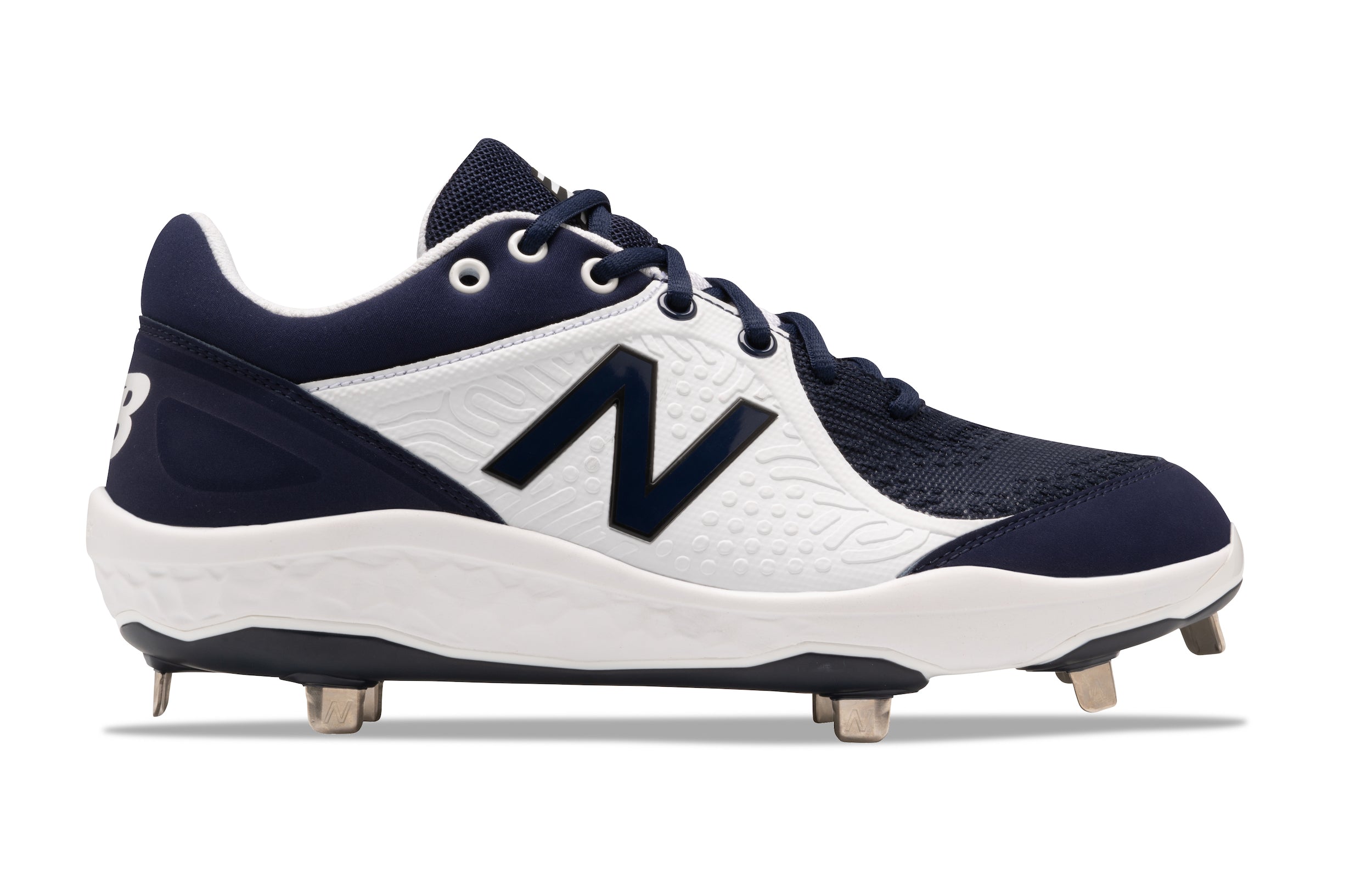 Navy blue store new balance cleats